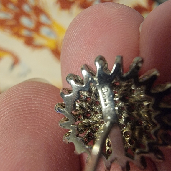 Sterling 925 Starburst Designer Dupe Earrings - Picture 4 of 5